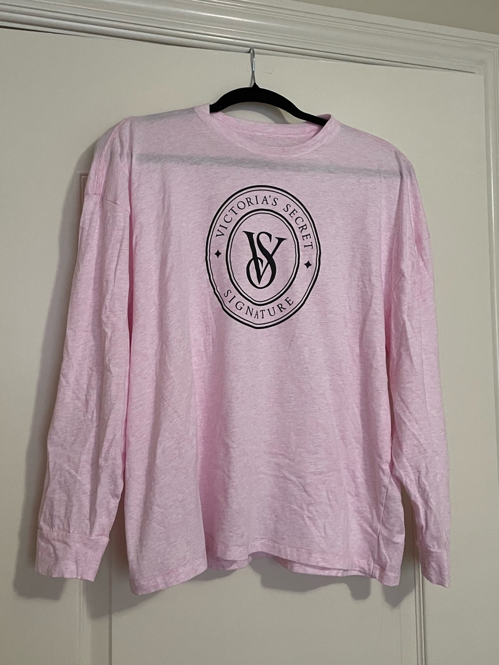 Victoria’s Secret Long Sleeve Tee Shirt Pink and Black